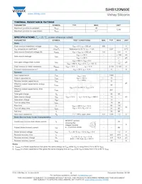 SIHB120N60E-GE3 Datasheet Page 2