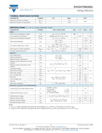 SIHG47N60AEL-GE3 Datasheet Pagina 2