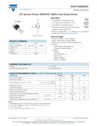 SIHP186N60EF-GE3 Datasheet Copertura