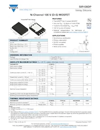 SIR108DP-T1-RE3 Datasheet Cover