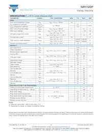 SIR112DP-T1-RE3 Datasheet Page 2