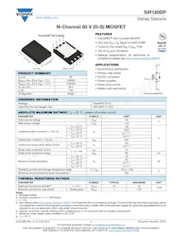 SIR120DP-T1-RE3 Datasheet Cover