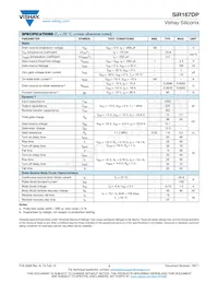 SIR167DP-T1-GE3 Datasheet Page 2