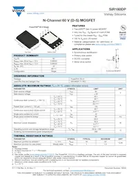 SIR180DP-T1-RE3 Datasheet Cover