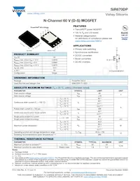 SIR670DP-T1-GE3 Datasheet Cover