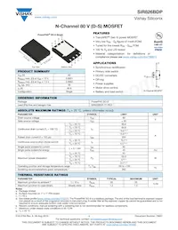 SIR826BDP-T1-RE3 Datasheet Cover