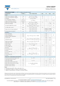 SIRA18BDP-T1-GE3 Datasheet Page 2