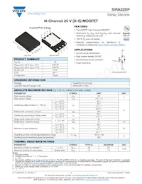 SIRA32DP-T1-RE3 Datasheet Cover