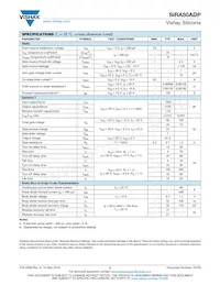 SIRA50ADP-T1-RE3 Datasheet Page 2