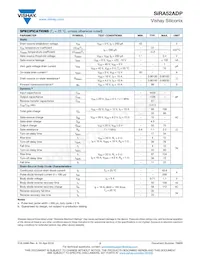 SIRA52ADP-T1-RE3 Datasheet Page 2