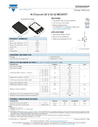 SIRA84BDP-T1-GE3 Datasheet Cover