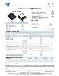 SIS108DN-T1-GE3 Datasheet Cover