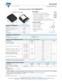 SIS126DN-T1-GE3 Datasheet Cover