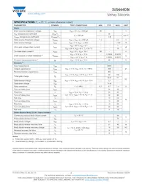 SIS444DN-T1-GE3 Datasheet Page 2