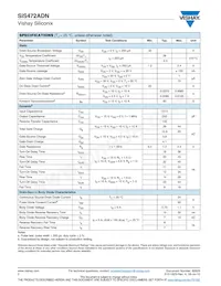 SIS472ADN-T1-GE3 Datasheet Page 2