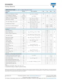 SIS488DN-T1-GE3 Datasheet Page 2