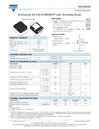 SIS780DN-T1-GE3 Datasheet Cover