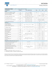SIS780DN-T1-GE3 Datasheet Page 2
