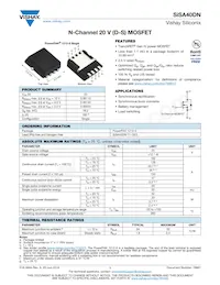 SISA40DN-T1-GE3 Datasheet Cover
