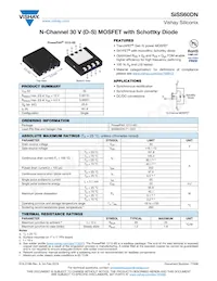 SISS60DN-T1-GE3 Datasheet Cover