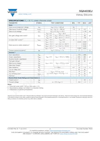 SQA403EJ-T1_GE3 Datasheet Page 2
