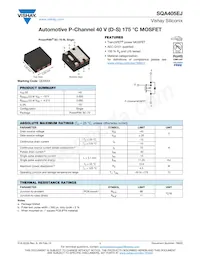 SQA405EJ-T1_GE3 Datasheet Cover