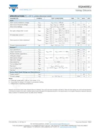 SQA405EJ-T1_GE3 Datasheet Page 2