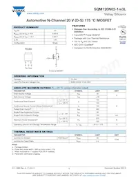 SQM120N02-1M3L_GE3 Datasheet Cover
