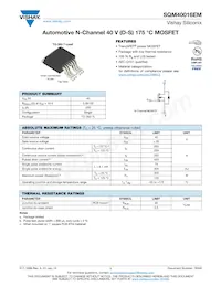 SQM40016EM_GE3 Datasheet Cover