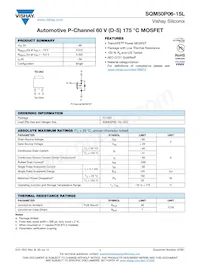 SQM50P06-15L_GE3 Datasheet Cover