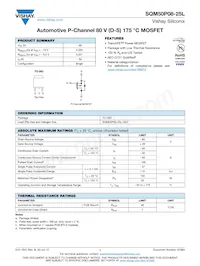 SQM50P08-25L_GE3 Datenblatt Cover