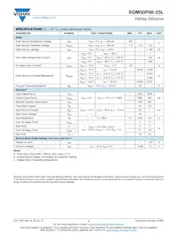 SQM50P08-25L_GE3 Datasheet Page 2