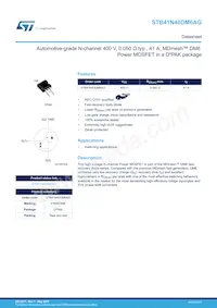 STB41N40DM6AG Datasheet Cover