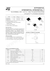 STB55NF03LT4 Datasheet Cover