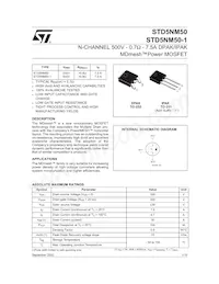 STD5NM50T4 Datasheet Cover
