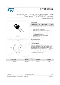 STF7N60DM2 Datasheet Cover