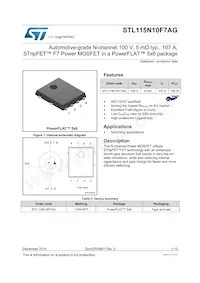 STL115N10F7AG Datasheet Cover