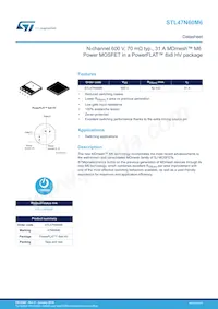 STL47N60M6 Datasheet Cover