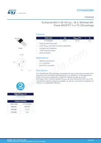 STP46N60M6數據表 封面