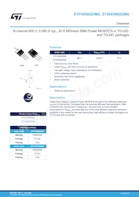 STW45N60DM6 Datasheet Cover