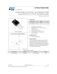 STWA70N60DM2 Datasheet Cover