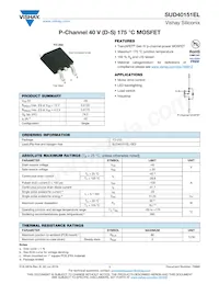 SUD40151EL-GE3 Datasheet Cover