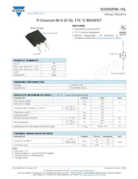 SUD50P06-15L-T4-E3 Datenblatt Cover