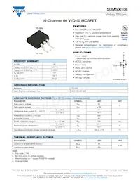SUM50010E-GE3 Datasheet Cover