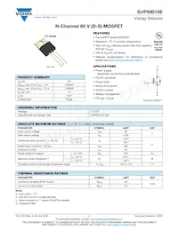 SUP50010E-GE3 Datasheet Cover
