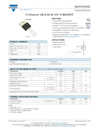 SUP70101EL-GE3 Datasheet Cover
