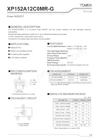 XP152A12C0MR-G Datasheet Cover