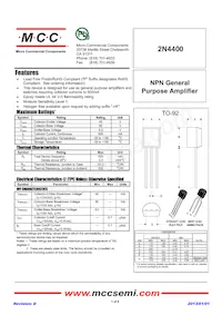 2N4400-AP Datasheet Cover
