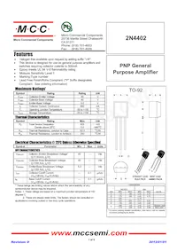 2N4402-AP Datasheet Cover