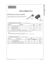 2N5210TFR Datasheet Cover